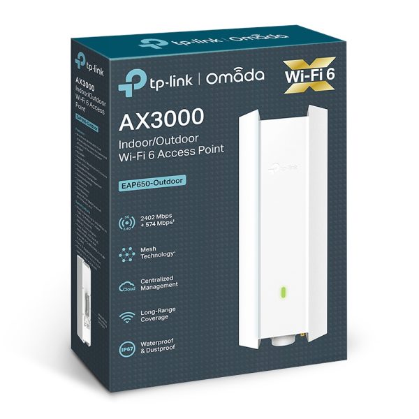 TP-Link Omada EAP650-Outdoor Wi-Fi 6 Access Point