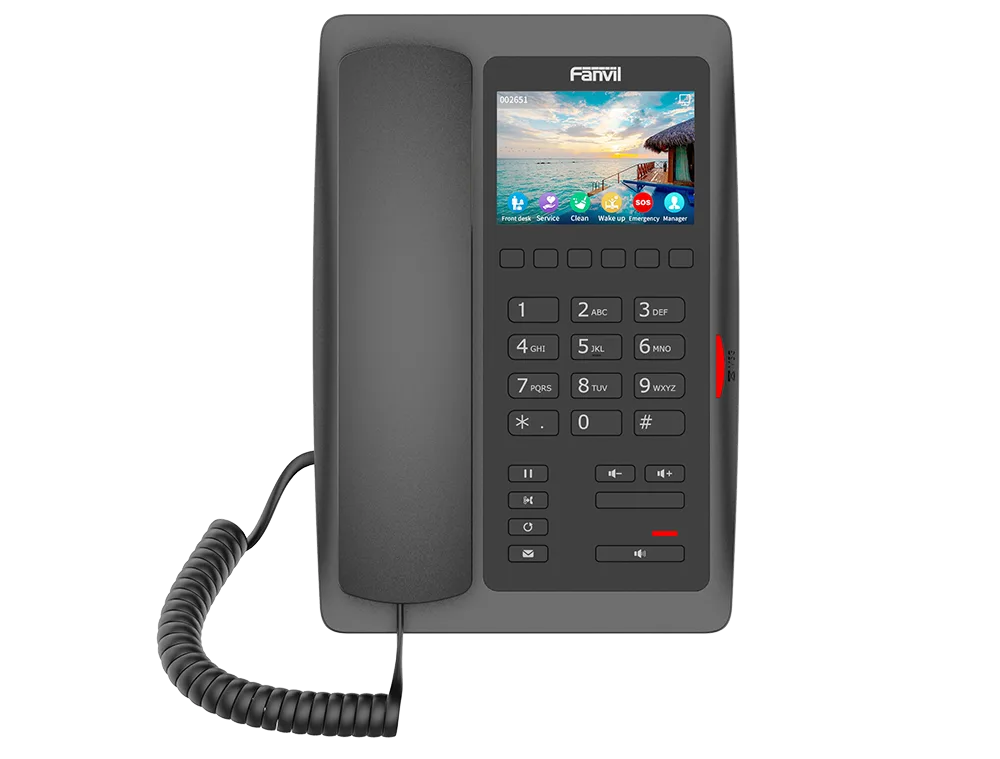 h5w black Fanvil H6W Wi-Fi IP Phone - Image 1